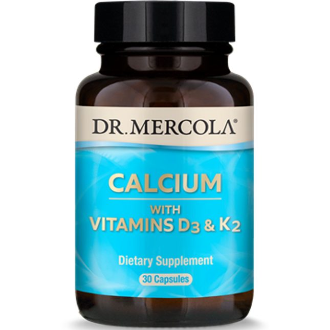 Dr Mercola Calcium with Vitamins D3 and K2 30 caps