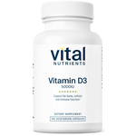 Vital Nutrients Vitamin D3 5000 IU 180 vegcaps