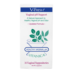 Vitanica V- Fresh Vaginal pH Support 14 vaginal suppositories