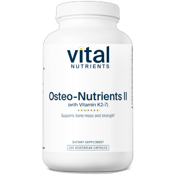 Vital Nutrients Osteo-Nutrients II (w Vit K2-7) 240vcaps