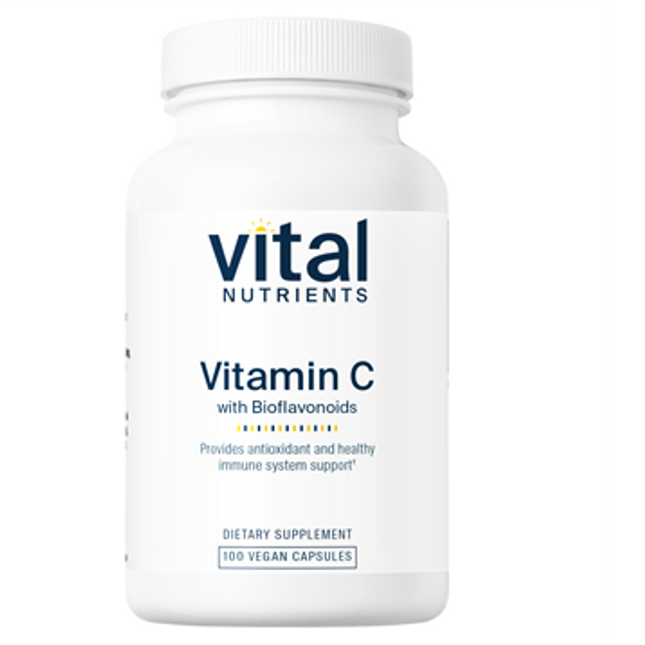 Vital Nutrients Vitamin C with Bioflavonoids 100 vcaps