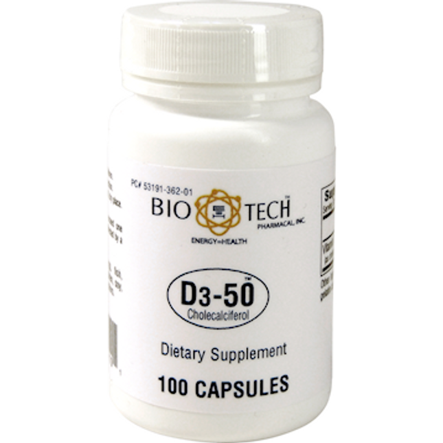 Bio-Tech D3-50 50,000 IU 100 caps