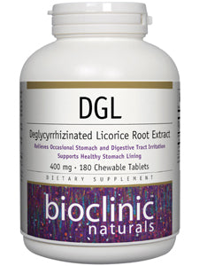 Bioclinic Naturals DGL 180 chewable 180 tabs