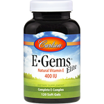 Carlson Labs E Gems Elite 400 IU 120 gels