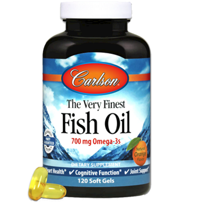 Carlson Labs Very Finest Fish Oil, Orange 120 gels