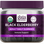 Gaia Herbs Black Elderberry Adult Daily 80 gummies
