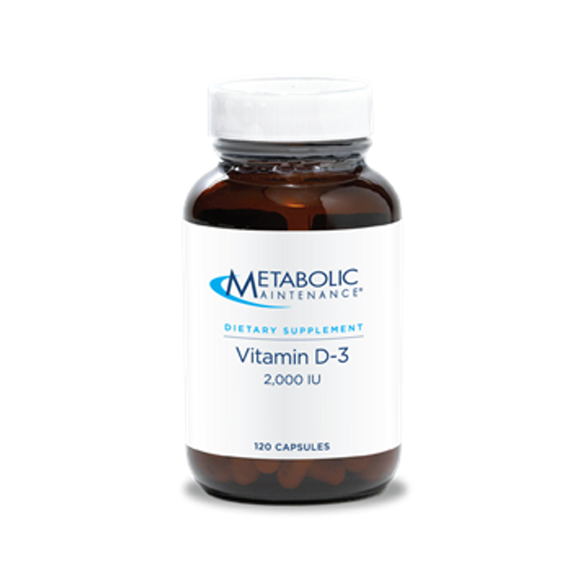 Metabolic Maintenance Vitamin D-3 2000 IU 120 caps