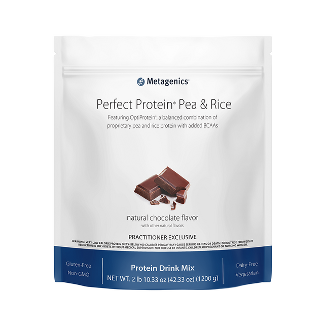 Metagenics Perfect Protein Pea & Rice Chocolate Powder - 30 servings
