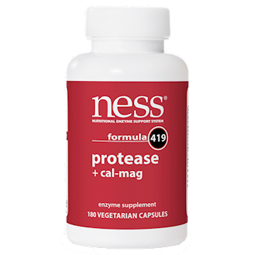 Ness Enzymes Protease w/Cal-Mag #419 180 caps