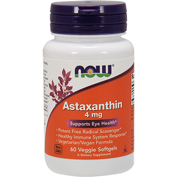 Now Astaxanthin 4 mg 60 veggie softgels