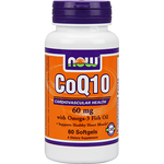 Now CoQ10 60 mg 60 softgels