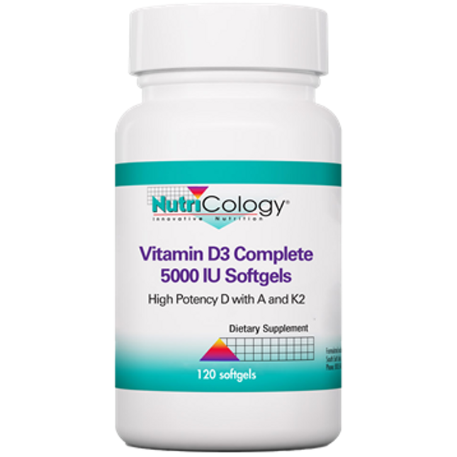 Nutricology Vitamin D3 Complete 5000 IU 120 softgels