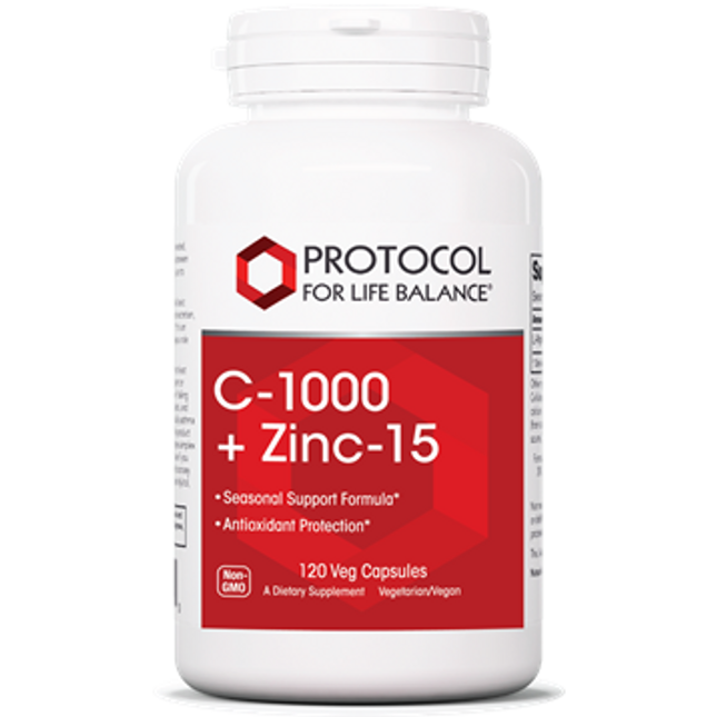 Protocol for Life Balance C-1000 + Zinc-15 120 vegcaps
