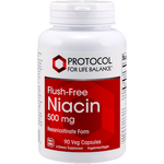 Protocol for Life Balance Flush-Free Niacin 500 mg 90 vegcap