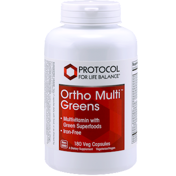 Protocol for Life Balance Ortho Multi Greens Iron-Free 180 vcaps