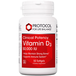 Protocol for Life Balance Vitamin D3 50,000 IU 50 softgels