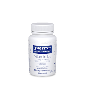 Pure Encapsulations Vitamin D3 1000 IU 120 vcaps