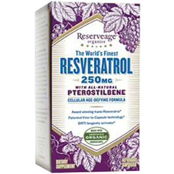 Reserveage Resveratrol with Ptero 250mg 60 vcaps