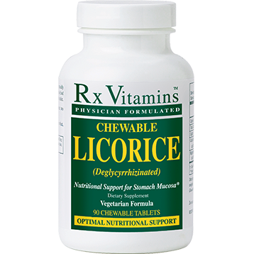 Rx Vitamins Chewable Licorice DGL 90 tabs