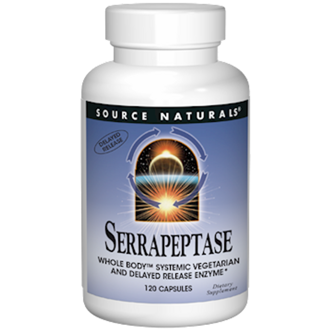 Source Naturals Serrapeptase 800mg 120 caps