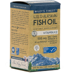 Wiley's Finest Wild Alaskan Fish Oil Vit K2 60 softgels