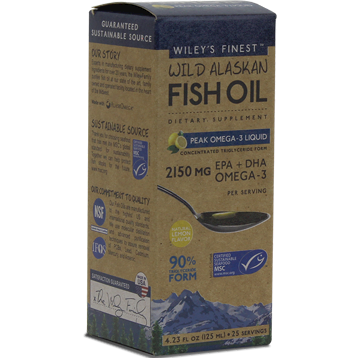 Wiley's Finest Wild Alaskan Peak Fish Oil 4.3 fl oz
