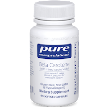 Pure Encapsulations Beta Carotene 25000 IU 90 gels