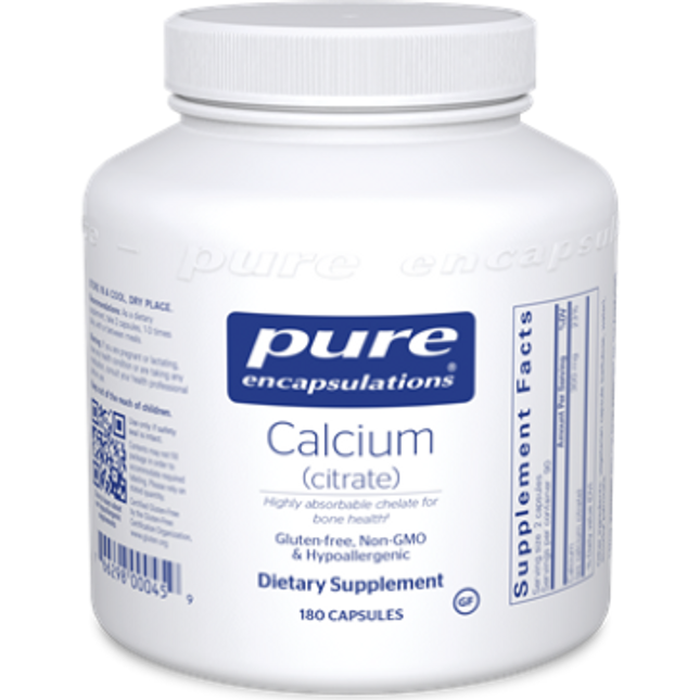 Pure Encapsulations Calcium Citrate 150 mg 180 vcaps