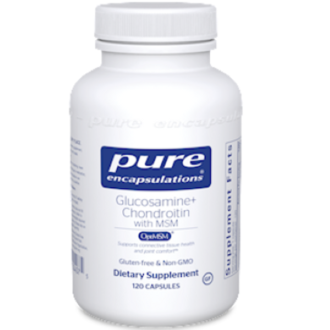 Pure Encapsulations Glucosamine Chondroitin w MSM 120 vcaps