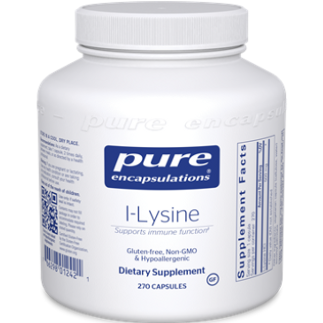 Pure Encapsulations l-Lysine 270 vcaps