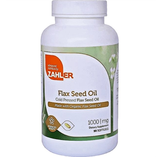Advanced Nutrition by Zahler	Flax Seed Oil 1000mg - Organic 90 Softgels