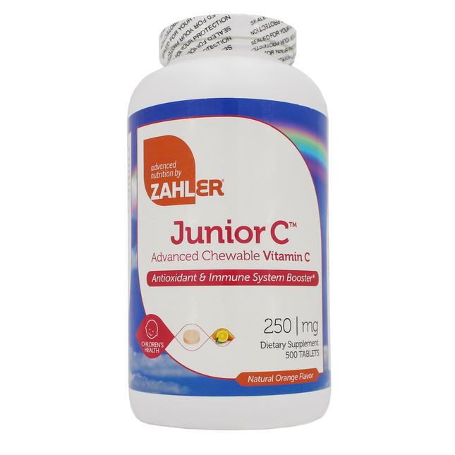 Advanced Nutrition by Zahler Junior C Orange 500 chewtabs