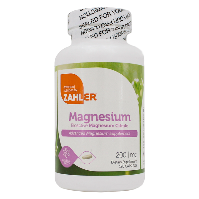 Advanced Nutrition by Zahler Magnesium Citrate 200mg 120 caps