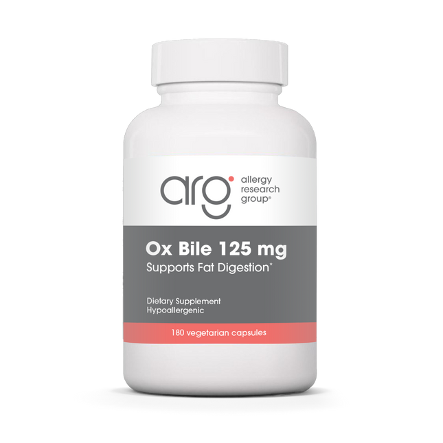 Allergy Research Group Ox Bile 125 mg 180 vcaps