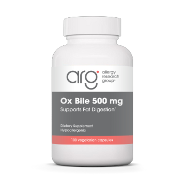 Allergy Research Group Ox Bile 500 mg 100 caps