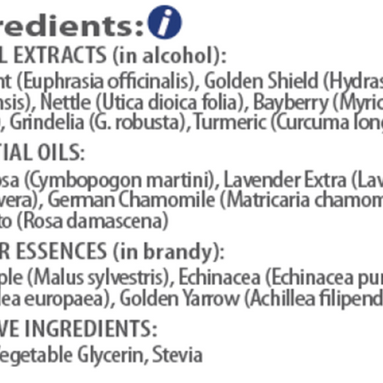 Amrita Aromatherapy	Allergy Relief 30 ml Supplement Facts 