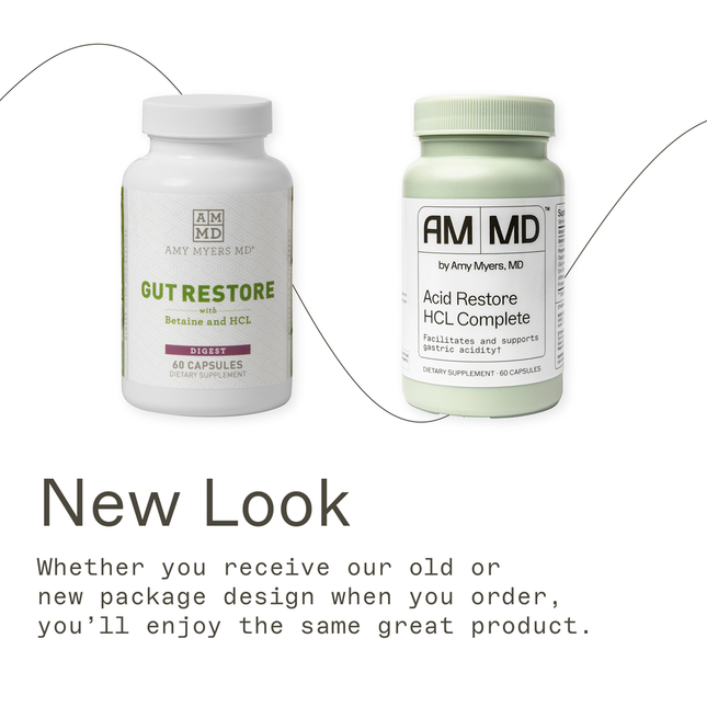 Amy Myers MD Gut Restore with Betaine and HCL 60 caps