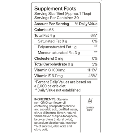Amy Myers MD	Liposomal Vitamin C 450 ml Supplement Facts