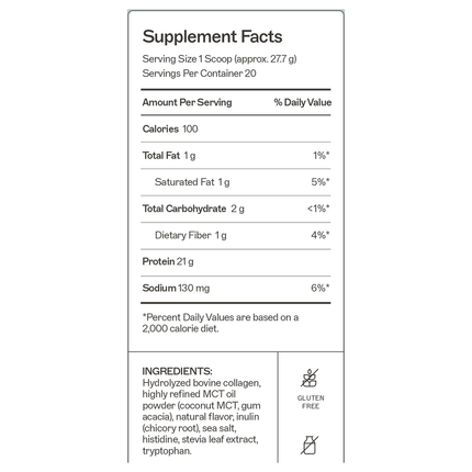 Amy Myers MD	The Myers Way Paleo Protein - Salted Caramel 831 grms Supplement Facts 