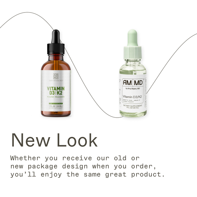 Amy Myers MD Vitamin D3/K2 Liquid 1 fl oz