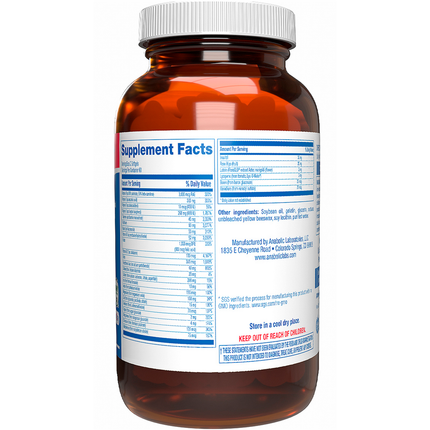 Anabolic Laboratories	Aved-Multi  Softgel 120 softgels Supplement Facts 