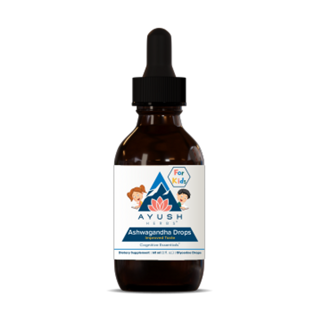 Ayush Herbs Ashwagandha for Kids 2 fl oz