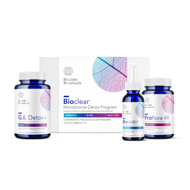 Biocidin Botanicals	Bioclear Microbiome Detox Program with Biocidin Liquid 30 day kits