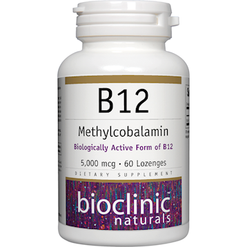 Bioclinic Naturals B12 Methylcobalamin 5000 mcg 60 loz
