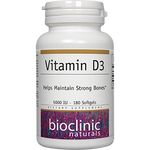 Bioclinic Naturals Vitamin D3 125 mcg 180 softgels