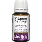 Bioclinic Naturals Vitamin D3 Drops 25 mcg 0.5 fl oz