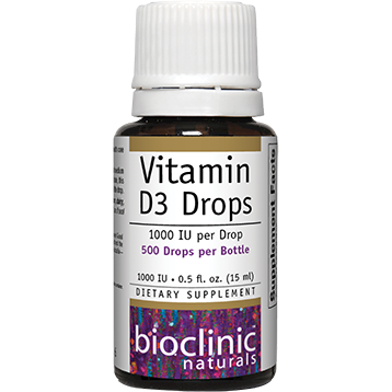 Bioclinic Naturals Vitamin D3 Drops 25 mcg 0.5 fl oz
