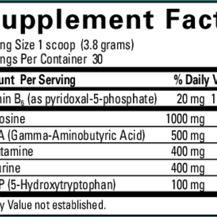 Brain MD NeuroLink Powder 114 grams Supplement Facts

