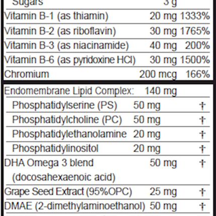 Buried Treasure Added Attention 16 fl oz Supplement Facts 