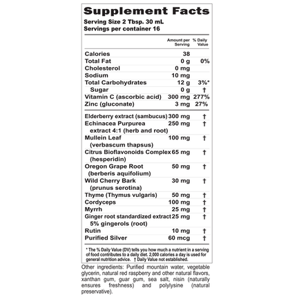Buried Treasure Children's ACF 16 fl oz Supplement Facts 